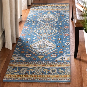 Safavieh Classic Vintage 2'3&quot x 8' Runner Rug in Blue and Gold