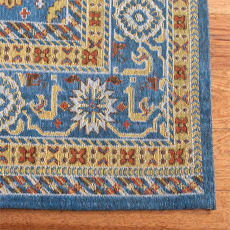 Safavieh Classic Vintage 4' x 6' Rug in Blue and Gold