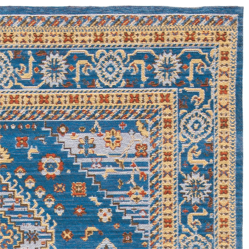 Safavieh Classic Vintage 4' x 6' Rug in Blue and Gold