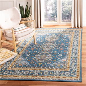 Safavieh Classic Vintage 6' x 9' Rug in Blue and Gold