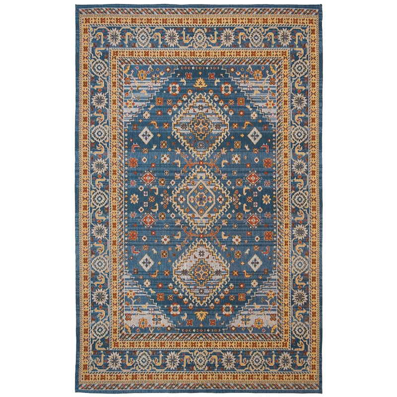 Safavieh Classic Vintage 8' x 10' Rug in Blue and Gold