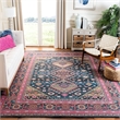 Safavieh Classic Vintage 4' x 6' Rug in Navy and Pink