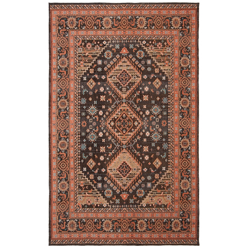 Safavieh Classic Vintage 5' x 8' Rug in Black and Rust