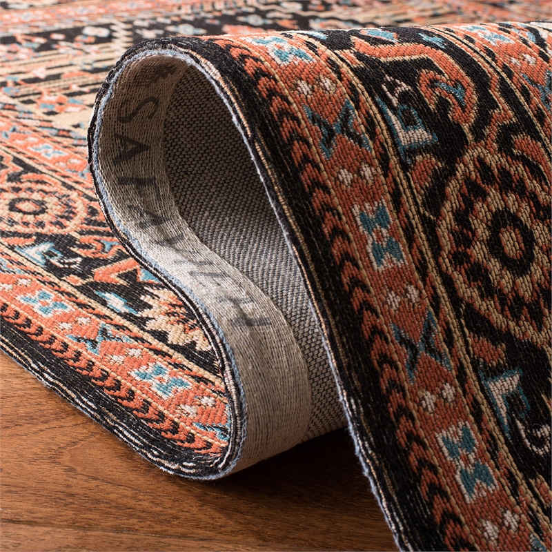 Safavieh Classic Vintage 5' x 8' Rug in Black and Rust