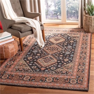 Safavieh Classic Vintage 8' x 10' Rug in Black and Rust