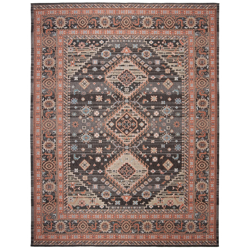 Safavieh Classic Vintage 8' x 10' Rug in Black and Rust