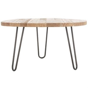 Safavieh Dale Free Edge Coffee Table in Weathered Oak