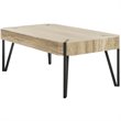 Safavieh Liann Coffee Table in Natural and Black