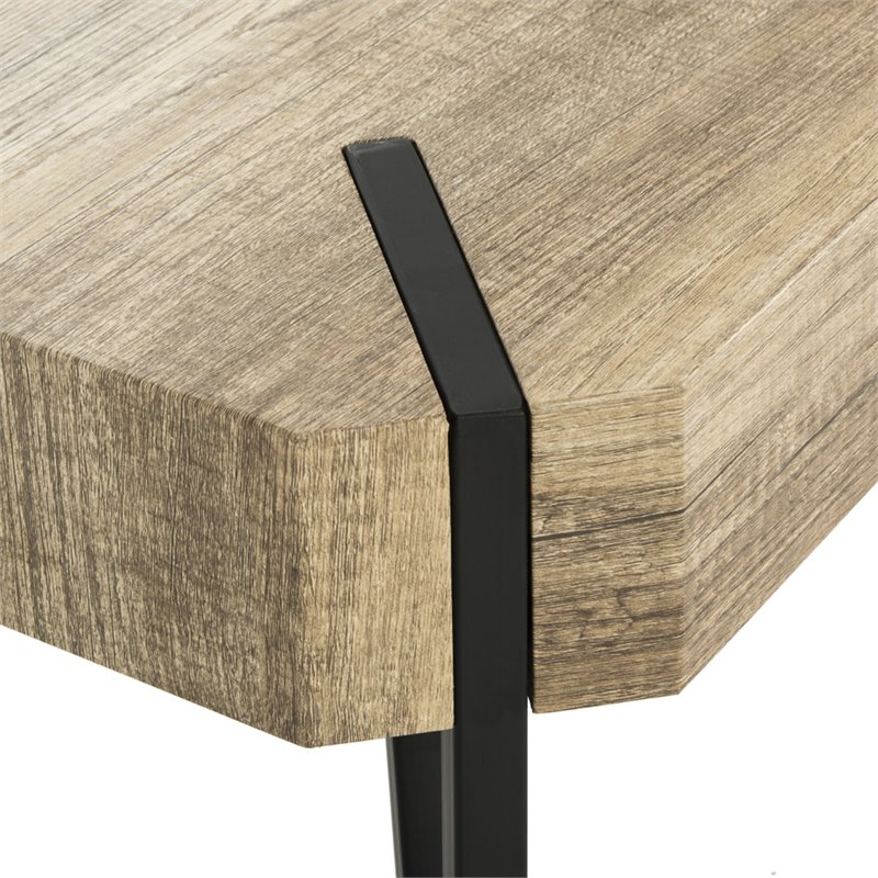 Safavieh Liann Coffee Table in Natural and Black