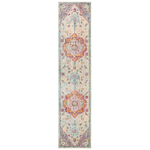 Safavieh Crystal 2'2&quot x 13' Runner Rug in Light Blue and Fuchsia