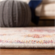 Safavieh Crystal 4' x 6' Rug in Light Blue and Burgundy