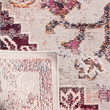 Safavieh Crystal 4' x 6' Rug in Light Blue and Burgundy