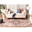 Safavieh Crystal 9' x 12' Rug in Light Blue and Burgundy
