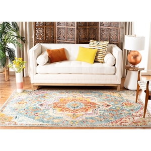 Safavieh Crystal 5' x 8' Rug in Teal and Red