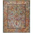 Safavieh Crystal 10' x 14' Rug in Light Blue and Orange