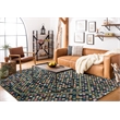 Safavieh Casablanca 8' x 10' Hand Tufted Wool Rug in Blue and Gold
