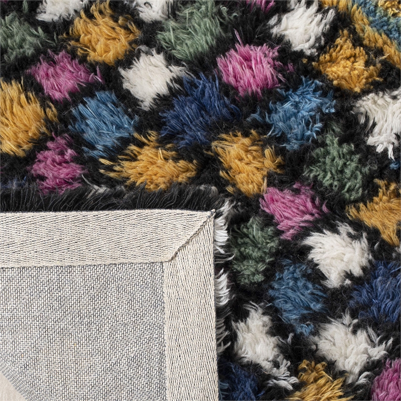 Safavieh Casablanca 8' x 10' Hand Tufted Wool Rug in Blue and Gold