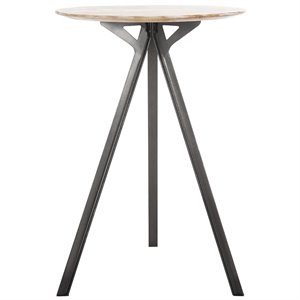 Safavieh Axel 42&quot Tripod Pub Table in Gray Wash and Black