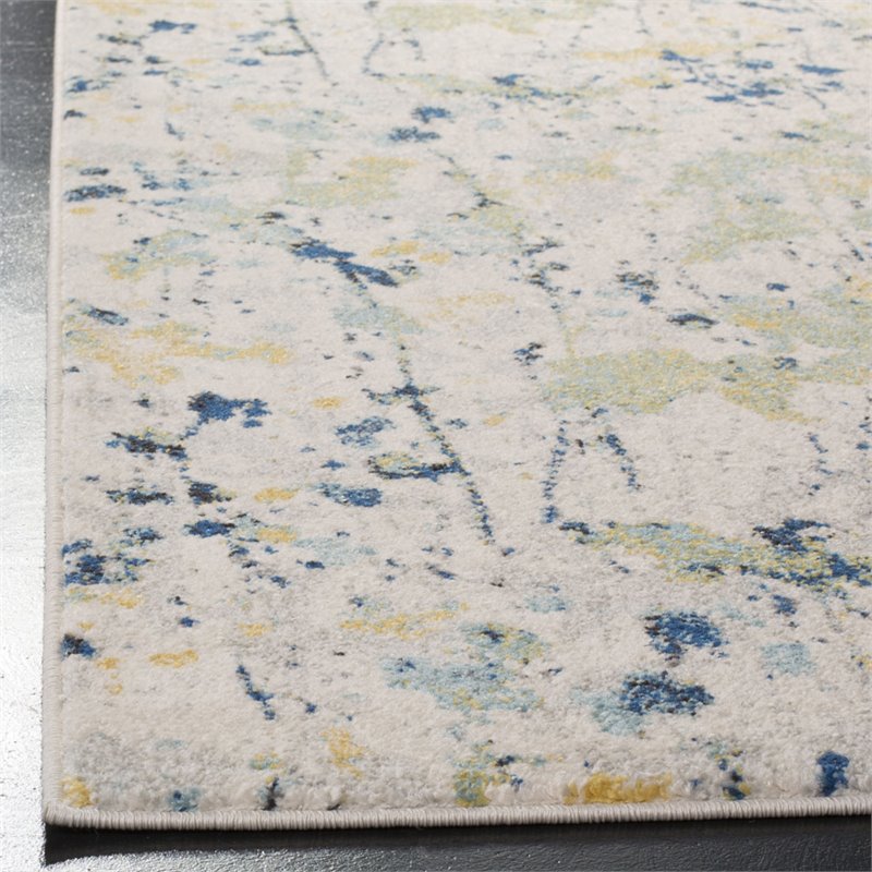 Safavieh Evoke 9' x 12' Rug in Ivory and Yellow