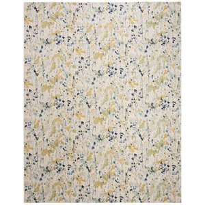 Safavieh Evoke 9' x 12' Rug in Ivory and Yellow