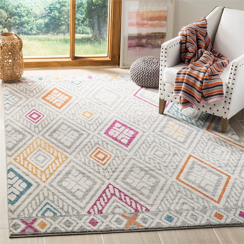 Safavieh Evoke 9' x 12' Rug in Navy and Ivory