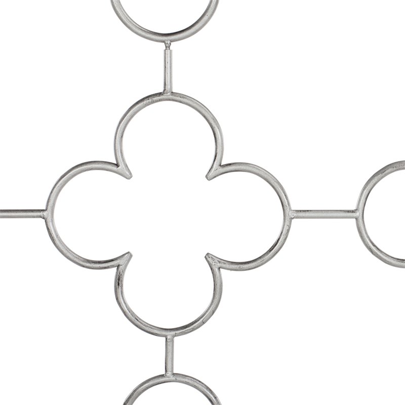 Safavieh Morris Full Metal Bed in Antique Silver