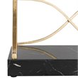 Safavieh Spano 5 Shelf Glass Bookcase in Gold and Black