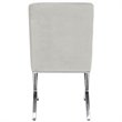 Safavieh Walsh Tufted Dining Side Chair in Gray and Chrome