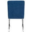 Safavieh Walsh Tufted Dining Side Chair in Navy and Chrome
