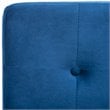 Safavieh Walsh Tufted Dining Side Chair in Navy and Chrome