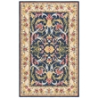 Safavieh Heritage 5' x 8' Hand Tufted Wool Rug in Navy and Ivory