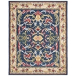 Safavieh Heritage 8' x 10' Hand Tufted Wool Rug in Navy and Ivory