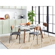 Safavieh Kenya 6' x 9' Hand Knotted Shag Wool Rug in Ivory and Gold