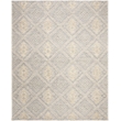 Safavieh Kenya 6' x 9' Hand Knotted Shag Wool Rug in Gray and Gold