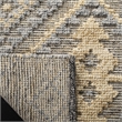 Safavieh Kenya 8' x 10' Hand Knotted Shag Wool Rug in Gray and Gold