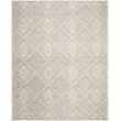 Safavieh Kenya 9' x 12' Hand Knotted Shag Wool Rug in Gray and Gold