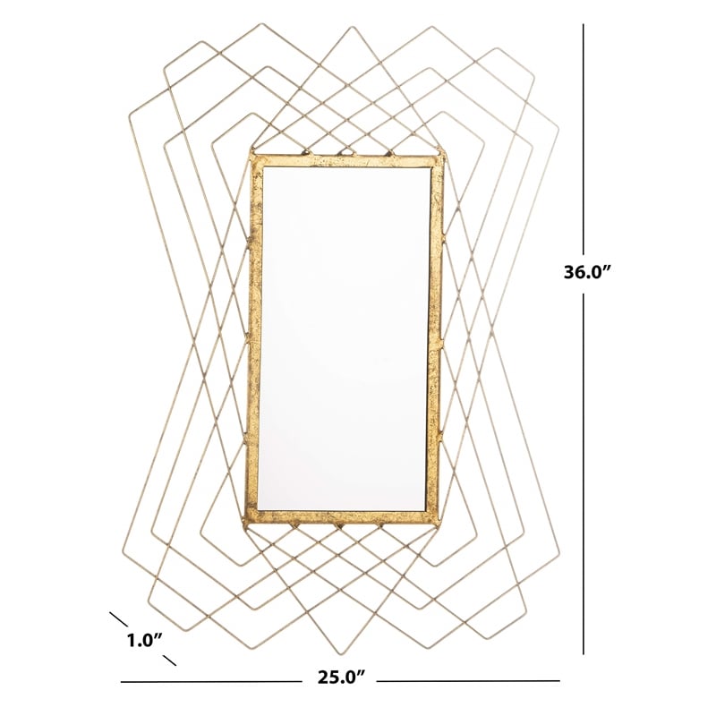 Safavieh Hazelton Decorative Mirror in Gold