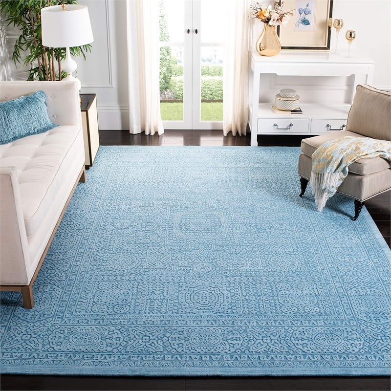 Safavieh Mirage 9' x 12' Hand Loomed Rug in Turquoise