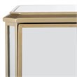 Safavieh Giana 3 Drawer Mirrored Nightstand in Gold