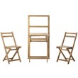 Safavieh Griffen 3 Piece Patio Dining Set in Natural