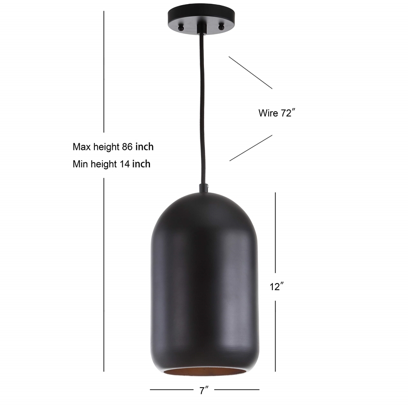 Safavieh Carisir Pendant Light in Black