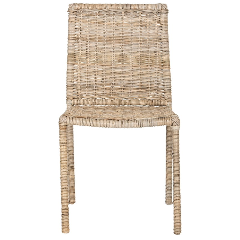 Safavieh Makassar Dining Side Chair in Brown (Set of 2)