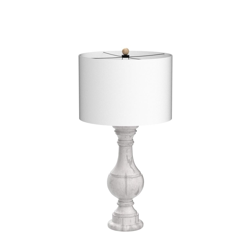 Safavieh Savion Table Lamp in White Wash (Set of 2)
