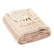 Safavieh Becks Throw Blanket in Copper and Beige