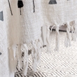 Safavieh Penton Throw Blanket in Gray and White