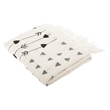 Safavieh Penton Throw Blanket in Gray and White