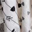 Safavieh Penton Throw Blanket in Gray and White