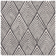 Safavieh Micro-Loop 5' Square Hand Tufted Wool Rug in Charcoal