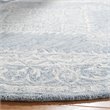 Safavieh Micro-Loop 5' Round Hand Tufted Wool Rug in Gray