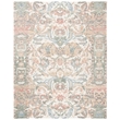 Safavieh Micro-Loop 8' x 10' Hand Tufted Wool Rug in Ivory and Blue
